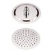 Pommeau de douche rond 30cm acier inoxydable chromé design moderne