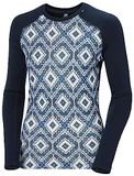 Helly Hansen Dames LIFA Merino Midweight Graphic Crew Base Layer