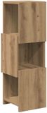 vidaXL Hoekkast 25,5x25x80cm bewerkt hout artisan eiken