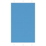 VidaXL Plissé rolgordijn 115x200cm stofbreedte 114,4cm polyester blauw