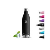 Thermosfles, 1 liter, BPA-vrij, roestvrijstalen waterfles, lekvrij, vacuüm-geïsoleerde drinkfles, metalen fles, gemakkelijk mee te nemen, voor sport, camping, fitness