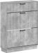 vidaXL Schoenenkast HOORN 78 x 24 x 100 cm Bewerkt hout Betongrijs