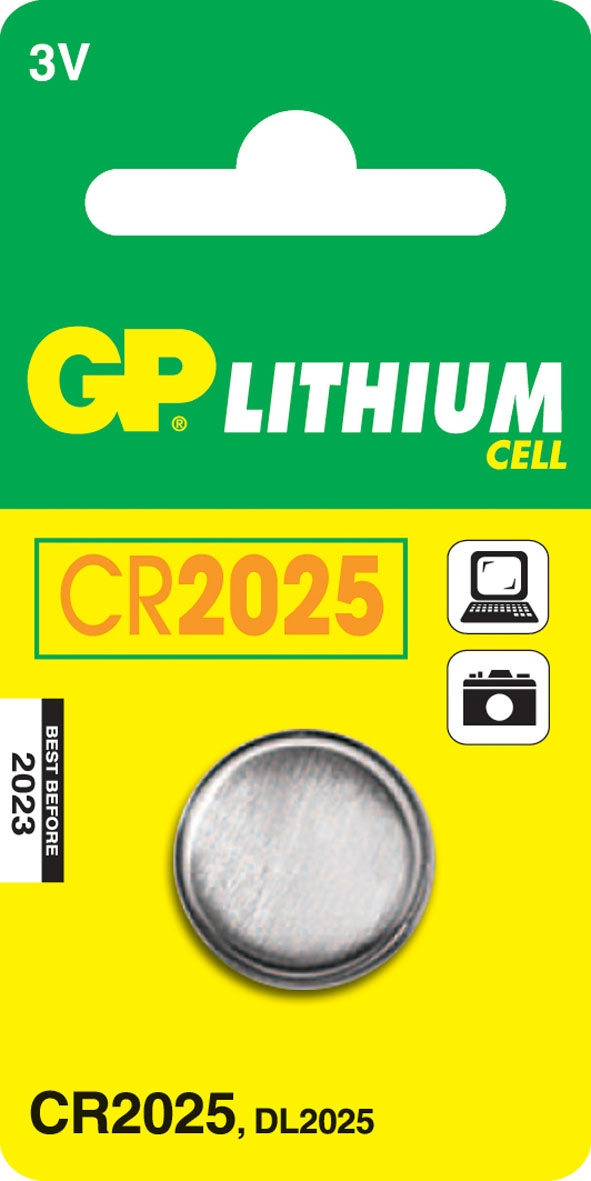 GP Batteries Lithium Cell CR2025
