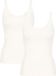 Sloggi GO Shirt 01 C2P V-hals Mouwloos Katoen/Elastaan Silk White Maat S (2-pack)