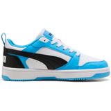 PUMA Rebound V6 Lo Jr Unisex Sneakers - Team Light Blue-Puma Black-Puma White