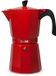 Ibili Bahia Cafetière italienne 3 tasses Transparent Rouge Aluminium