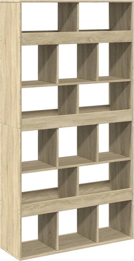 vidaXL Boekenkast 100x33x187,5 cm bewerkt hout sonoma eikenkleurig