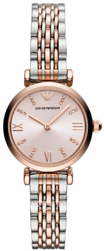 Emporio Armani Gianni T-Bar AR11223 Horloge Dames - Ø 28 mm