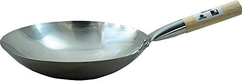 JADE TEMPLE 17057 Wok - 35 cm - Koolstofstaal - Grijs