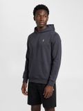 Hummel Heren Hoodie Capuchon Ronde Hals Kangoeroezak Ribboorden Modieus