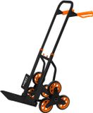 Neo Altacom NEO Serie - Opvouwbare Traptransportwagen - 150kg Capaciteit - Telescoopgreep - Zes Wielen - Zwart