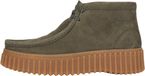CLARKS Torhill Moss Veterschoenen Dames Donkergroen Nubuck