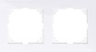 Schneider Electric Merten Afdekraam - M-Pure - 2-voudig - Actief wit