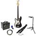 Dimavery PB-302 Noir Kit de démarrage pour guitare basse électrique pour gauchers