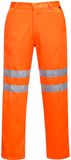 Portwest Hi-Vis polykatoen servicebroek RT45 - Oranje Lang - XXL