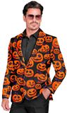 Widmann Enge Halloween Pompoen Colbert Man OranjeZwart S