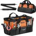 VEVOR Sac à outils 40x23x22cm, Sac de rangement avec 14 poches intérieures et 19 poches extérieures, Organiseur d'outils en polyester imperméable avec bandoulière et fermeture éclair, Sac à outils pour artisans