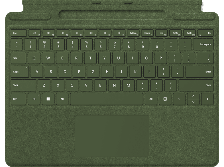 Microsoft toetsenbordcover voor surface pro azerty be bosgroen