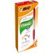 BIC Atlantis Classic Balpennen met Kliksysteem Medium Punt (1,0 mm) - Rood, Doos van 12 Stuks