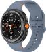 Strap-it Siliconen bandje met gespsluiting geschikt voor Samsung Galaxy Watch 9 (40/44mm) / Watch 8 (40/44mm) / 8 Classic (46mm) - grijsblauw