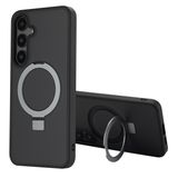 Accezz Ring Stand Backcover met MagSafe voor de Samsung Galaxy S24 Plus - Zwart