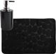 MSV Paillasson motif galet - 50 x 80 cm - Noir