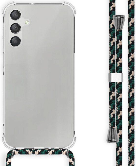 iMoshion Hoesje Samsung Galaxy A15 (4G/5G) - Groen - Backcover met Koord