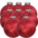 Othmar Decorations Luxe kerstballen - 8x st - 8 cm - rouge - verre - finition glacée