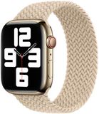Apple Gevlochten solobandje voor de Apple Watch | 38/40/41/42 mm - Maat 5 - Beige