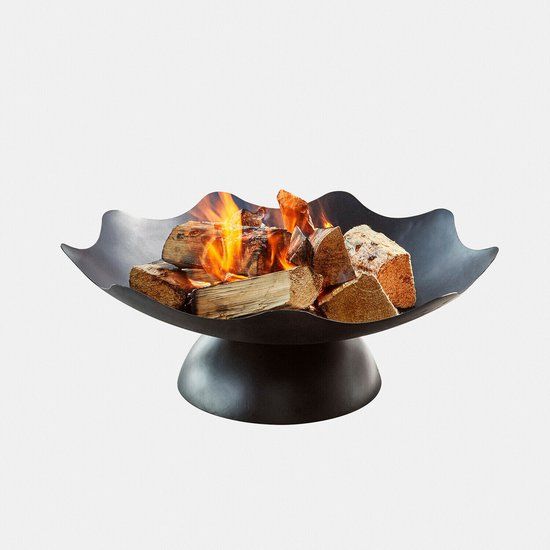 LOBERON Vuurschaal Ironwell zwart 78 cm Metaal