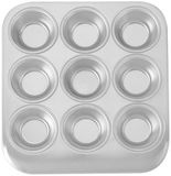MasterClass Moule à muffins, moule à cupcakes, moule de cuisson, 9 muffins, aluminium recyclé