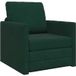 Canapé convertible vert foncé 74 x 77 x 81 cm velours