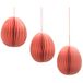 Set van 3 decoratieve hangers Honeycomb, papier honeycomb, papier - paasdecoratie, honingraatei van zijdepapier, paasei van papier/karton in roze, magnetisch, levering 3 stuks, L/B/H 6 x 6 x 6 cm.