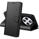 Phonillico® Case voor Xiaomi Redmi 14C - Zwart Portemonnee Flap Magnetische Flap Kaartopslag