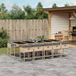 Maison Exclusive - Ensemble de jardin, 11 pièces, avec coussins, mélange de couleur beige, en polyrotin