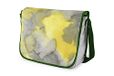 Bonamaison Digitaal bedrukte Messenger schooltas met kaki riem voor studenten, crossbody tas, koerierstas, schoudertas voor kinderen, meisjes, jongens, maat: 29x36 cm