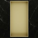 Hotbath &More Inbouwnis - 30 x 15 x 10 cm - Frameless - Geborsteld Messing PVD