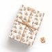 LINA OFFICINE GRAFICHE CREATIVE Cadeaupapier beer hazelnoot cest bgl. sluiting 2 stuks per soort