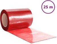 vidaXL Rideau de porte - Rouge - 300 cm x 2500 cm