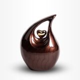 Urn Store Smulders Verhuur & Handelsonderneming B.V. Teardrop Urn Middel 850 ml Bruin Goudkleurig