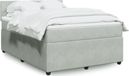 Maison Exclusive - Sommier à lattes de lit et matelas gris clair 140x200cm velours