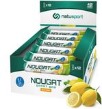 Natusport Nougat Sport Bar - Energiereep met 40g koolhydraten - Lemon - 12 stuks