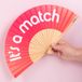 Fisura Houten waaier It's a Match