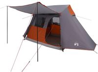 vidaXL Tunneltent Grijs en Oranje 475 x 220 x 192 cm