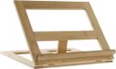 Item International Kookboek of tablet standaard/houder - Bamboe - lichtbruin - opvouwbaar - 33 x 28 x 20 cm