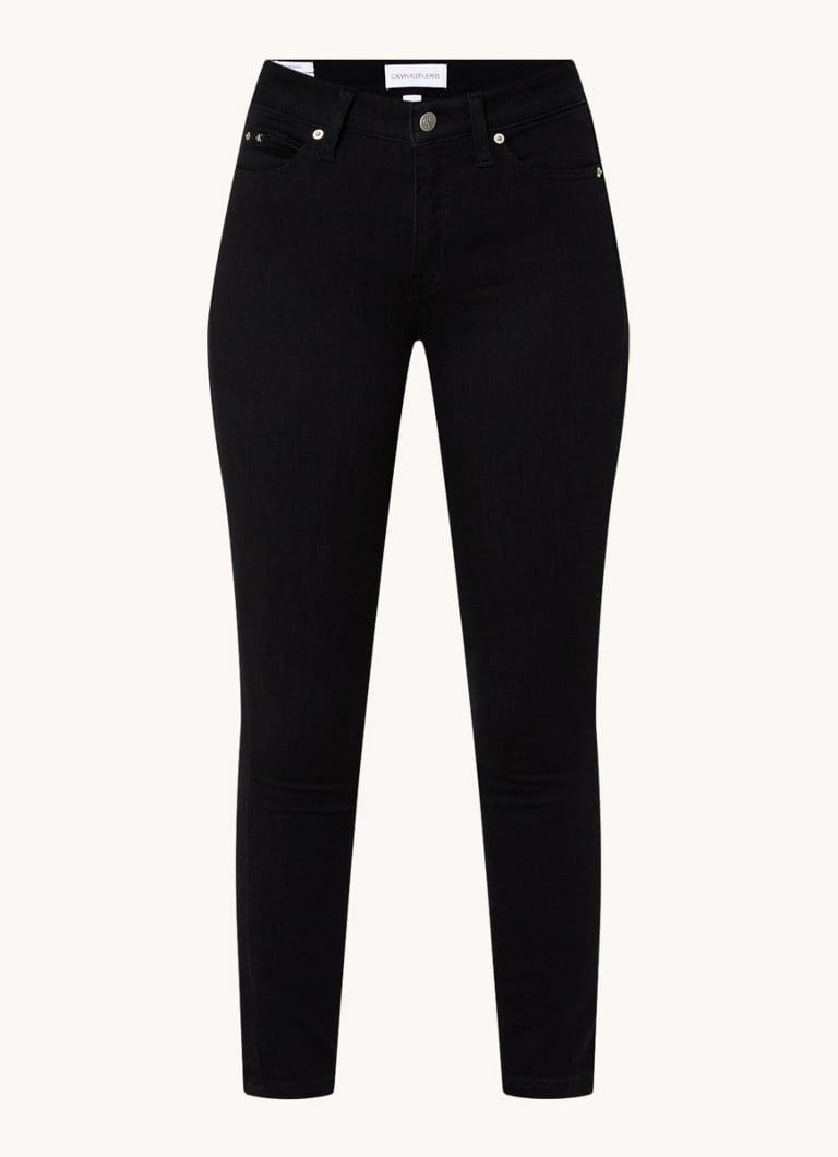 Calvin Klein Mid Waist Skinny Jeans with Colored Wash