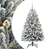 vidaXL Kunstkerstboom 150 cm 150 LED's Warmwit PVC en Staal