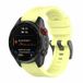 By Qubix Qubix - Geschikt voor Garmin bandje - 20mm Quickfit - Siliconen sportbandje - Geel - Geschikt voor Garmin Instinct E - 40mm