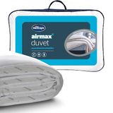 Silentnight Airmax Eenpersoonsdekbed – 10,5 TOG ademend dekbed voor alle seizoenen met gaaszijden om oververhitting te voorkomen – machinewasbaar en hypoallergeen – eenpersoons, wit