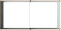 vidaXL Verhoogde Tuinbak - Natuurlijk Hout - 163 x 80 x 55 cm - Staal